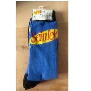 New Seinfeld Blue and Black Socks 2 Pack Unisex